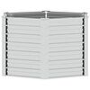 vidaXL Strat &icirc;nălțat de grădină argintiu 129x77 cm oțel galvanizat