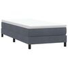 vidaXL Pat box spring cu saltea, gri închis, 80x210 cm, catifea