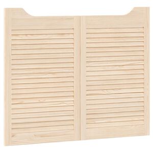 vidaXL Uși oscilante 2 pcs natural Lemn masiv de pin