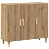 vidaXL Dulap, stejar artizanal, 90x34x80 cm, lemn prelucrat