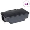 vidaXL Capcane pentru șoareci 4 buc Negru 22x12,5x7,5 cm