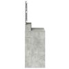 vidaXL Masă de Machiaj Gri din beton 75,5 x 41 x 135 cm Lemn compozit