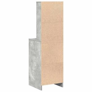vidaXL Bufet cu sertar Gri beton 40 x 41 x 135 cm Lemn compozit