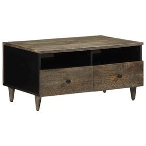 vidaXL Masuta de cafea gri deschis 80x54x40 cm lemn masiv de mango