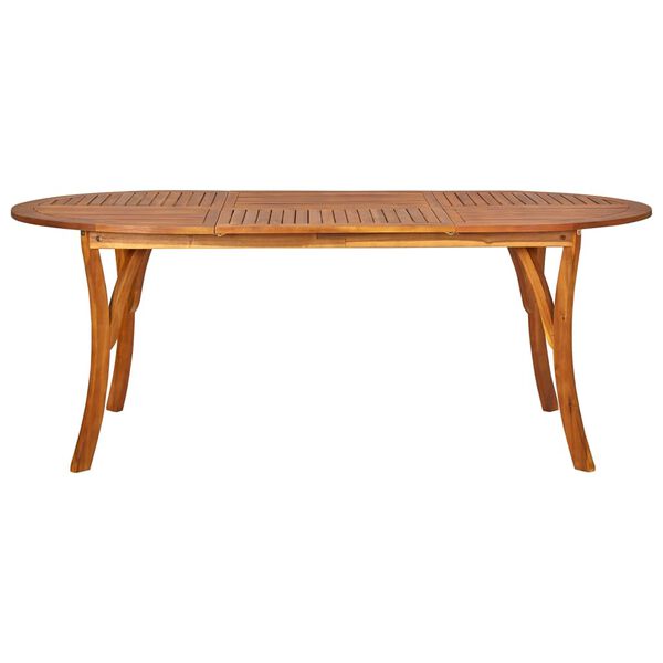 vidaXL Set mobilier de grădină, 7 piese, alb