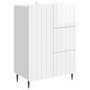 vidaXL Bufet Alb foarte lucios 66 x 34,5 x 91,5 cm Lemn prelucrat