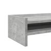 vidaXL Suport de monitor, gri beton, 100x24x16 cm, lemn prelucrat