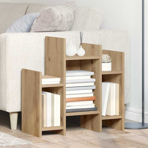 vidaXL Dulap lateral Stejar Artizanal 60 x 26 x 60 cm Lemn compozit