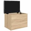 vidaXL Bancă de depozitare din stejar Sonoma, 62x42x45 cm, lemn stratificat