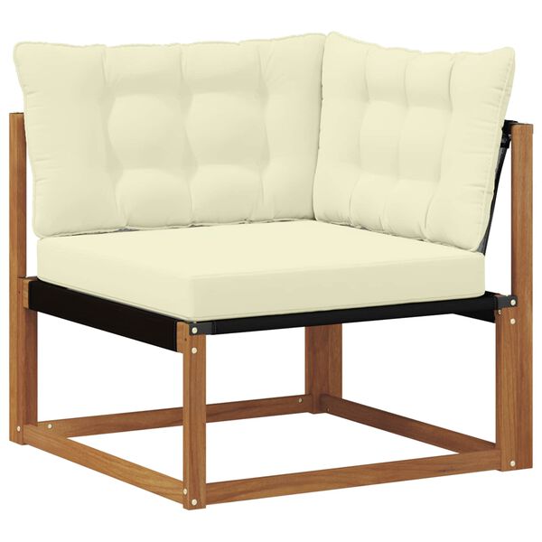 vidaXL Sofa Colțar pentru Exterior Lemn Solid de Acacia natural