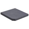 vidaXL Placă de greutate umbrelă, negru, granit, 25 kg, pătrat
