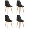 vidaXL Set de mobilier de bucătărie, 5 piese, negru
