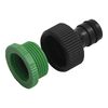 vidaXL Furtun de grădină cu set de racorduri, verde, 0,5", 10 m, PVC