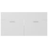 vidaXL Set mobilier de baie, alb, lemn prelucrat