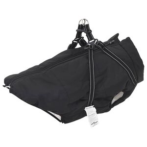 vidaXL Haina pentru C&acirc;ini Negru L52 Fleece și poliester