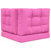 vidaXL Perna pentru canapea de exterior 3 pcs Roz Poliester