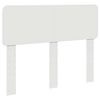 vidaXL Cadru de pat cu headboard Alb 135 x 190 cm Lemn de pin masiv