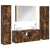 vidaXL Set de mobilier pentru baie 6 buc. Stejar fumuriu
