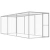 vidaXL Cușcă pentru pisici, 4,5 x 1,5 x 1,5 m, oțel galvanizat