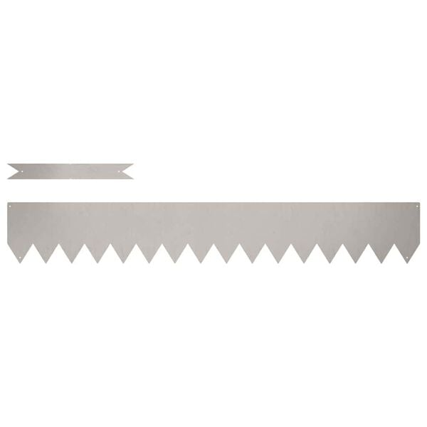 vidaXL Margine pentru gazon 10 pcs Maro 100 x 0.05 x 20 cm