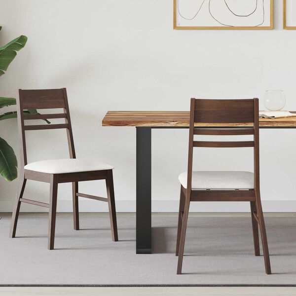 vidaXL Scaune de dining 2 pcs Maro deschis 43 x 54 x 89 cm