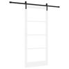 vidaXL Ușă glisantă ORKDAL Alb și negru 93 x 211 cm