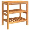vidaXL Dulap de chiuvetă baie cu 2 rafturi, 74x45x75 cm, lemn masiv