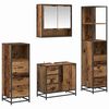 vidaXL Set de mobilier pentru baie 4 pcs Lemn Vechi Lemn compozit