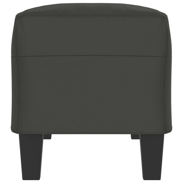 vidaXL Bancă, gri &icirc;nchis, 100x35x41 cm, microfibră