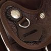 vidaXL Șa Western, căpăstru & pieptar, piele naturală, 17", maro