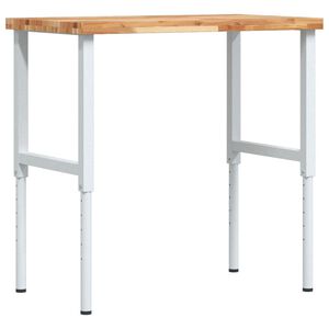 vidaXL Banc lucru 100x60x(73-99,5) cm lemn masiv acacia dreptunghiular
