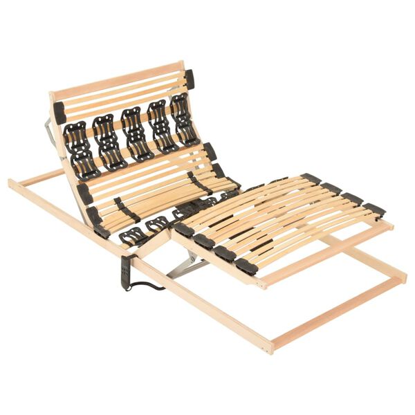 vidaXL Cadru de pat cu motor electric cap/picioare reglabile 80x200 cm