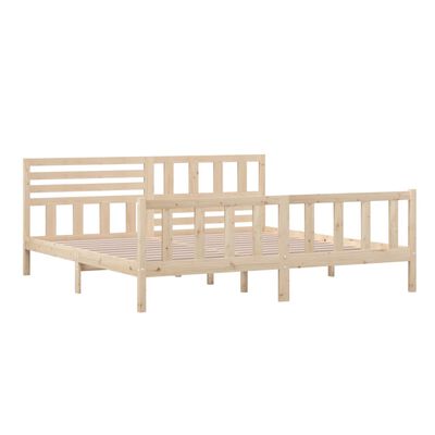 vidaXL Cadru de pat, 200x200 cm, lemn masiv