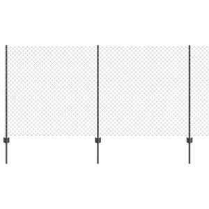 vidaXL Gard cu St&acirc;lp Gri