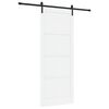 vidaXL Ușă glisantă 93 x 232 cm Lemn prelucrat Alb și negru