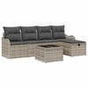 vidaXL Set de canapele pentru grădină 6 buc. Rattan poli
