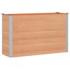 vidaXL Strat &icirc;nălțat de grădină Maro 150 x 50 x 91 cm WPC și Aluminiu