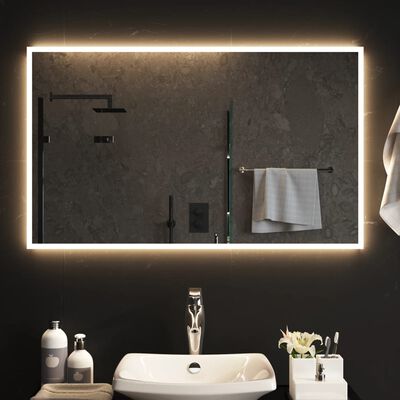 vidaXL Oglindă de baie cu LED, 100x60 cm