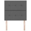 vidaXL Tăblie cap cu headboard Gri închis 80 cm țesătură