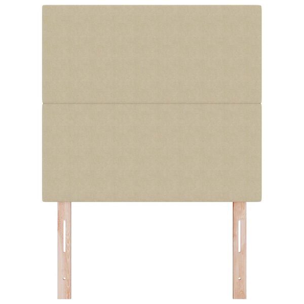 vidaXL Tăblie cap Verde deschis gri 80 cm Piele artificială