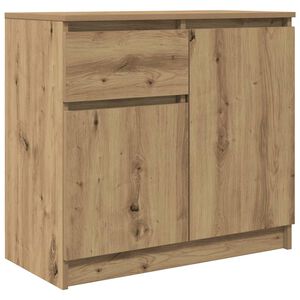 vidaXL Bufetă cu sertar Artisan Stejar 71x35x65 cm lemn prelucrat