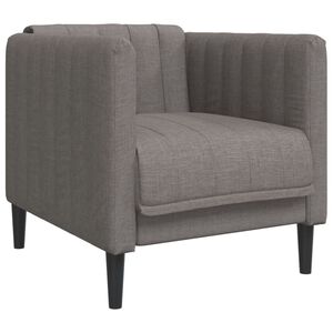 vidaXL Fotoliu, gri taupe, material textil