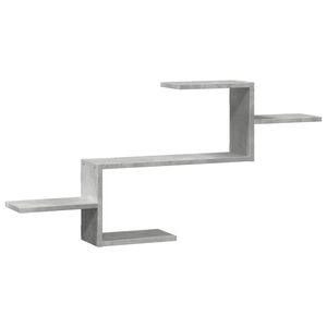 vidaXL Raft de perete, gri beton, 104x15x49 cm , lemn prelucrat