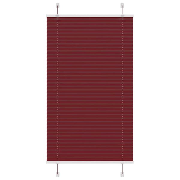vidaXL Jaluzea plisată Bordeaux Roșu 70x150 cm Lățime țesătură 69,4 cm