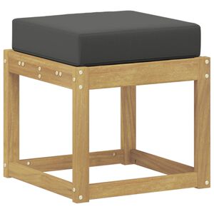 vidaXL Bancă de exterior Alb 43 x 43 x 45 cm Lemn Solid de Acacia