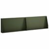 vidaXL Zid de sprijin 2 buc. 80 x 12 x 50 cm Oțel Verde măsliniu