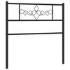 vidaXL Tăblie de pat de schimb metalică, negru, 75 cm