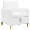 vidaXL Sofa cu Spațiu de Depozitare Alb 72 x 78 x 87 cm Poliester