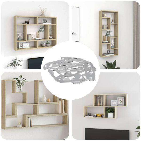 vidaXL C&acirc;rlig cu Gaura de Cheie 12 pcs Argintiu 45 x 16 x 3.5 mm Fier