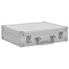 vidaXL Valiză pentru armă, argintiu, aluminiu ABS